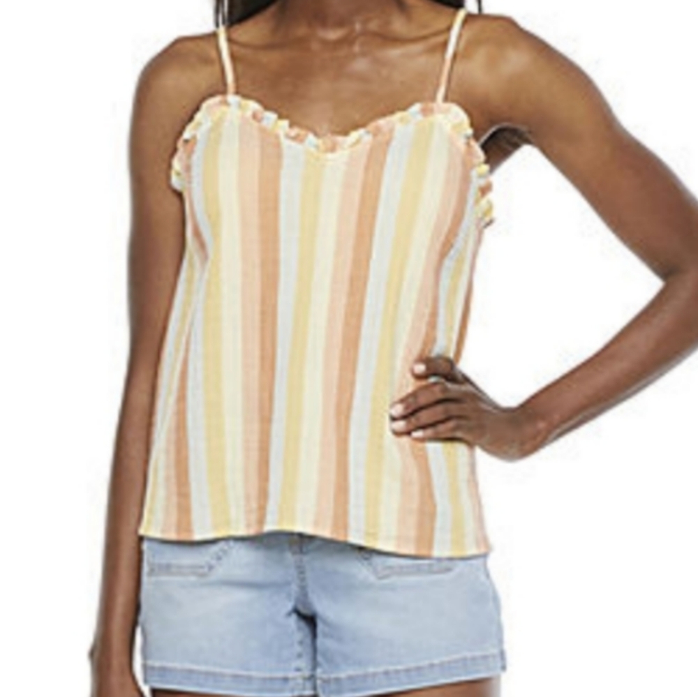 New a.n.a Medium Genna Striped Camisole